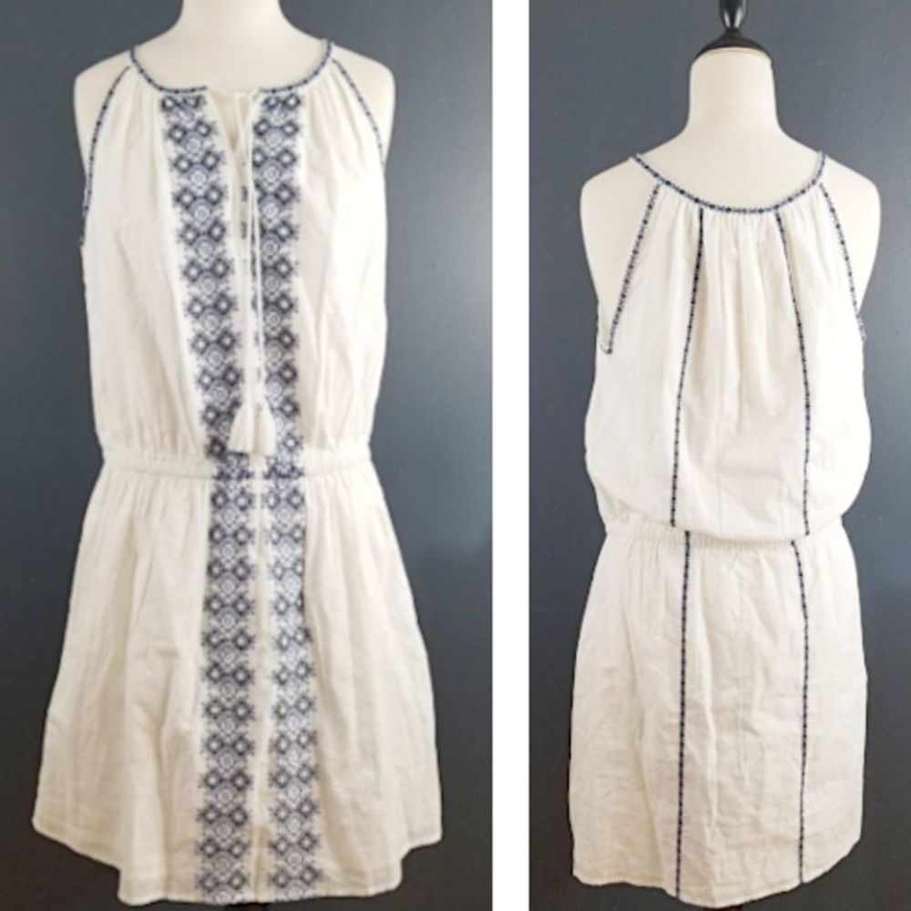 BeachLunchLounge Embroidered Dress Swim Coverup NWT